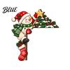 Seasonal Festive Store Display Wooden Christmas Door Topper 2D Flat Santa Claus Elk Snowman Cat Easy Install Frame Decor Corner Sign Funny