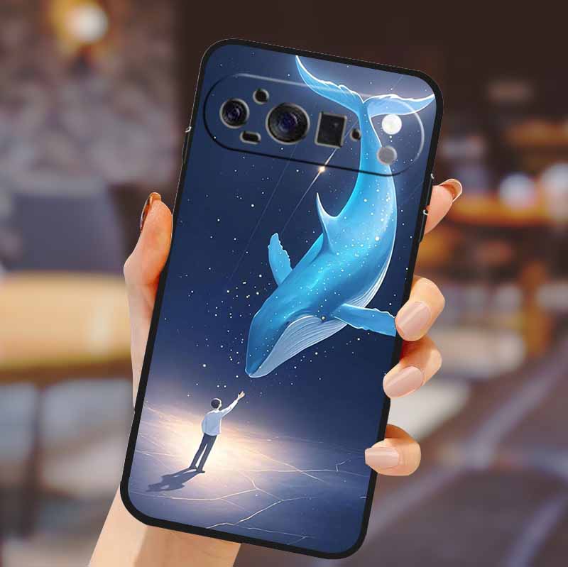 For Google Pixel 10 Pro XL Cover Silicone TPU Phone Case for Pixel10 Pro XL Flowers Gift Para Black Back Soft Protective Capas