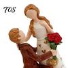 Handcrafted Resin Ornament for Home Faceless Wedding Couple Figurine, Statue, Romantic Proposal Exclusive Love Symbol Figurines Decor Sculpture Living