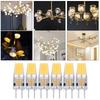 GY6.35 Base LED Bulb, 5W, Warm White (2700K-3000K), Equivalent to 50W Halogen, 500 Lumens, ACDC 12V, 360° Wide Beam Angle, 6 Bulbs Included, For