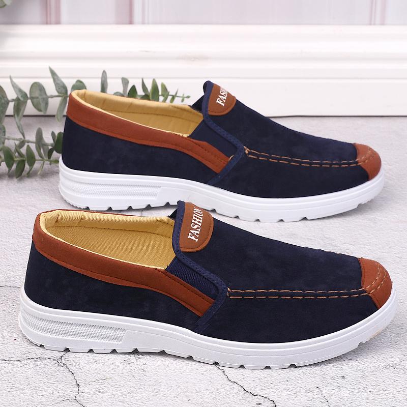 Men's Shoes Plus Size Men's Shoes Casual and Comfortable Sports Shoes Slip On Casual Shoes Simple and Lightweight Retro Flat