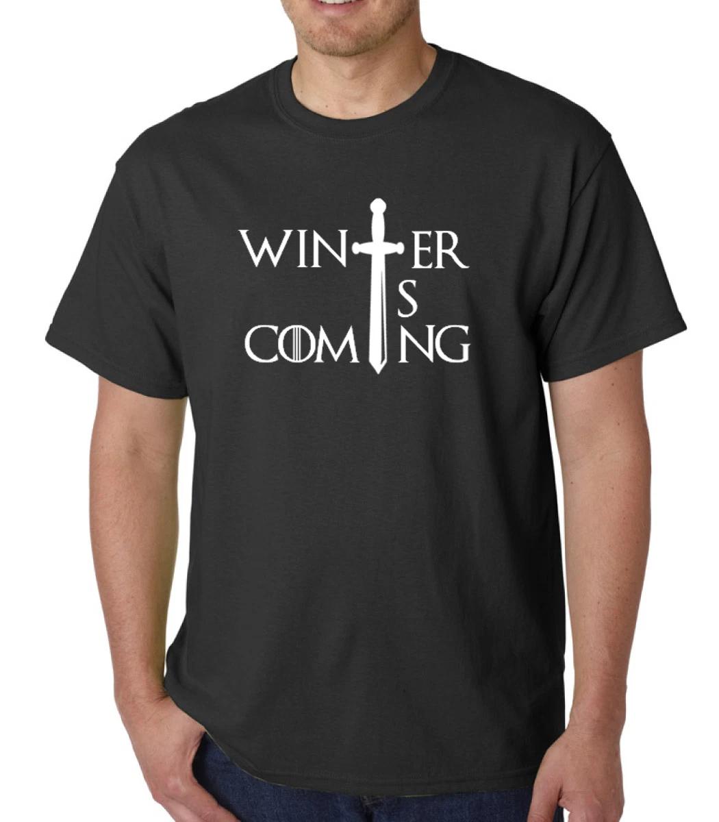 Winter is Coming T-shirt Game of Thrones Tee T Shirt Christmas Gift 2XL