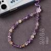 Natural Crystal Mobile Phone Strap Anti-Lost Pendant
