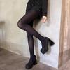Punk Cross Pantyhose Vintage Rhinestone Stockings Fashion Black Gothic Tights  Halloween