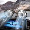 Vehicle Mounted USB Fan Car Dual Head Rotation Cooler Fan Suction Cup Cooler Fan