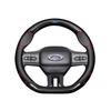 fypaj3 Car Carbon Fiber Ventilate Steering Wheel Cover Ford ST Mondeo F150 Fusion Mustang EXPLORER ESCAPE EDGE Fiesta Focus Kuga Ranger