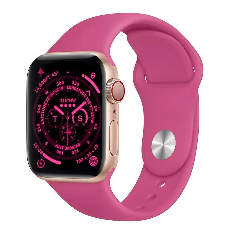 Silicone Sports Strap For Apple Watch Band 49mm 46mm 44mm 41mm 45mm 42mm Pride Edition Bracelet Correa iWatch Series 10 9 8 Ultra2 Band 40mm 38mm