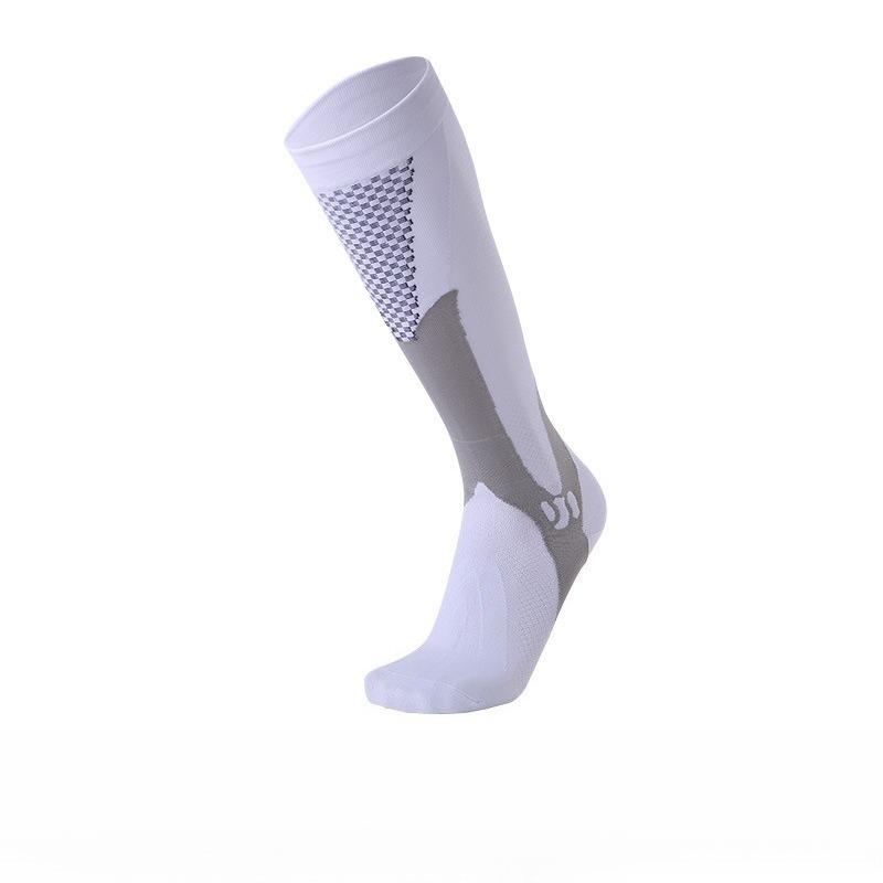 

Men and Women Marathon Running Mountaineering Pressure Calf Socks 1 pair(37-40) білий