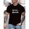 Men's Summer Casual Crew Neck T-Shirt - Fish Whisperer Print, Regular Fit, Slight Stretch, Breathable Comfort Tee