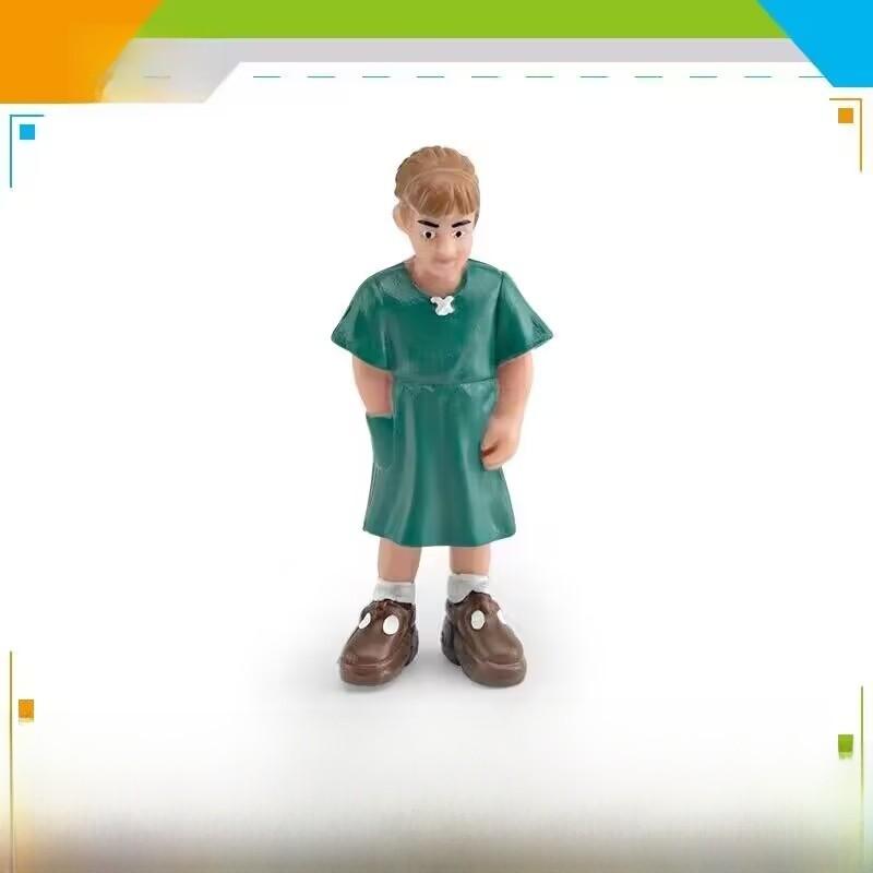 White Family Pvc Figurine Set With Static Family Members For Home Decor And Collection