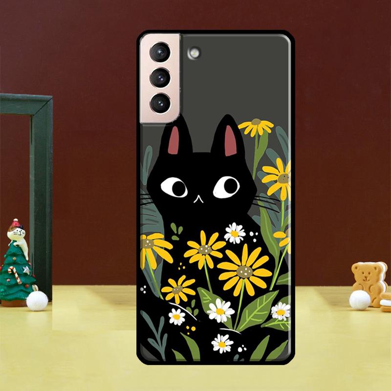 

Милый чехол для телефона с цветком ромашки для Samsung Galaxy S23 S24 S25 Ultra S22 S20 S21 S24 FE S9 S10 S25 Plus Note 20 Ultra