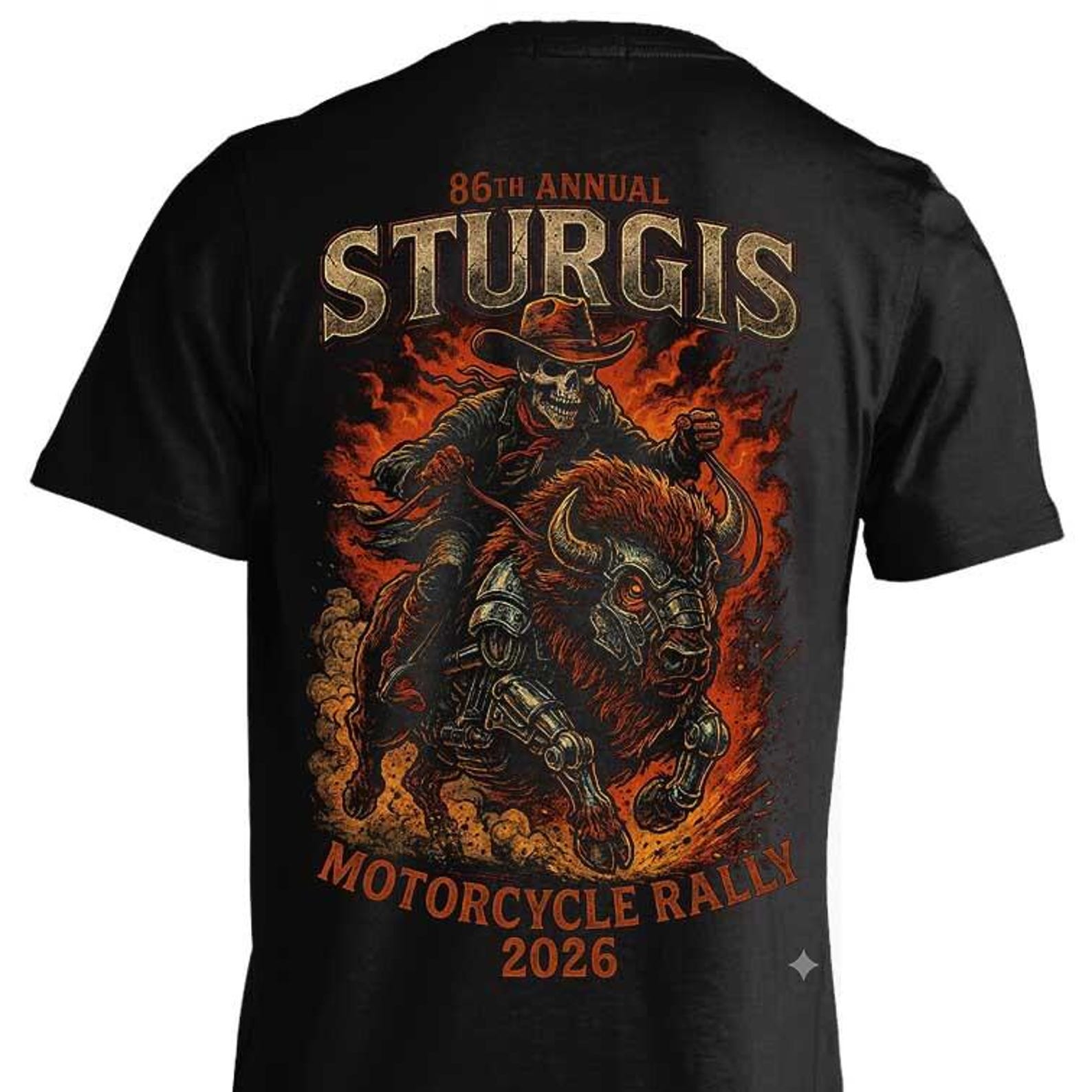 2026 Sturgis Sturgis Iron Bison - 86th Anniversary T shirt M