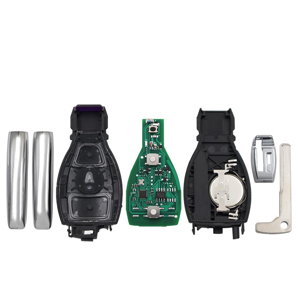Ecusells 2 Button Smart Remote Car Key 315Mhz 433Mhz NEC BGA Style  for A E S G CLK SLK ML Class 2000+ Uncut Blade