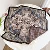 Summer new double-sided velvet scarf air-conditioned room with shawl women travel photo thin sunscreen 61 small square scarf