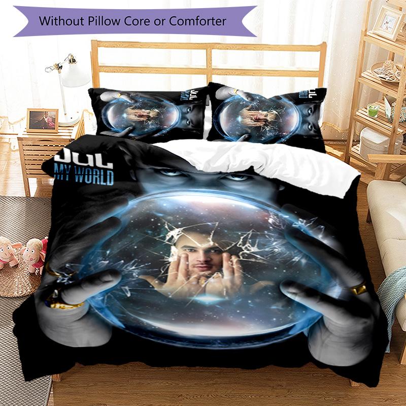3pcs Jul Fait d'or pattern bedding set duvet cover set includes duvet cover &pillowcases, perfect all season bedroom decoration & gift