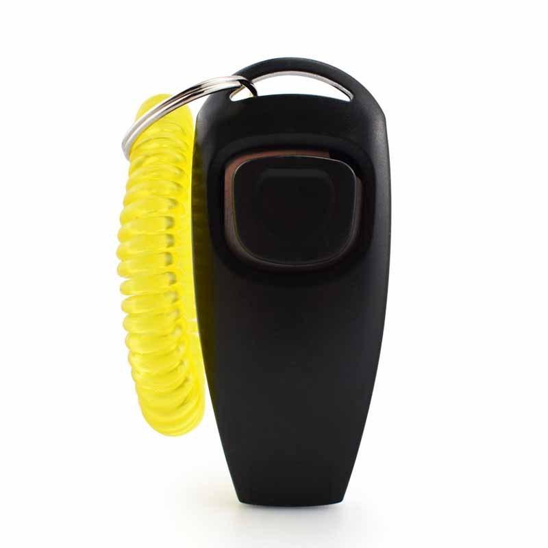 2 in 1 Training Clicker Pet Clicker Dog Clicker Training Whistle Answer Card Pet Dog Trainer Assistive Key GXLYP04