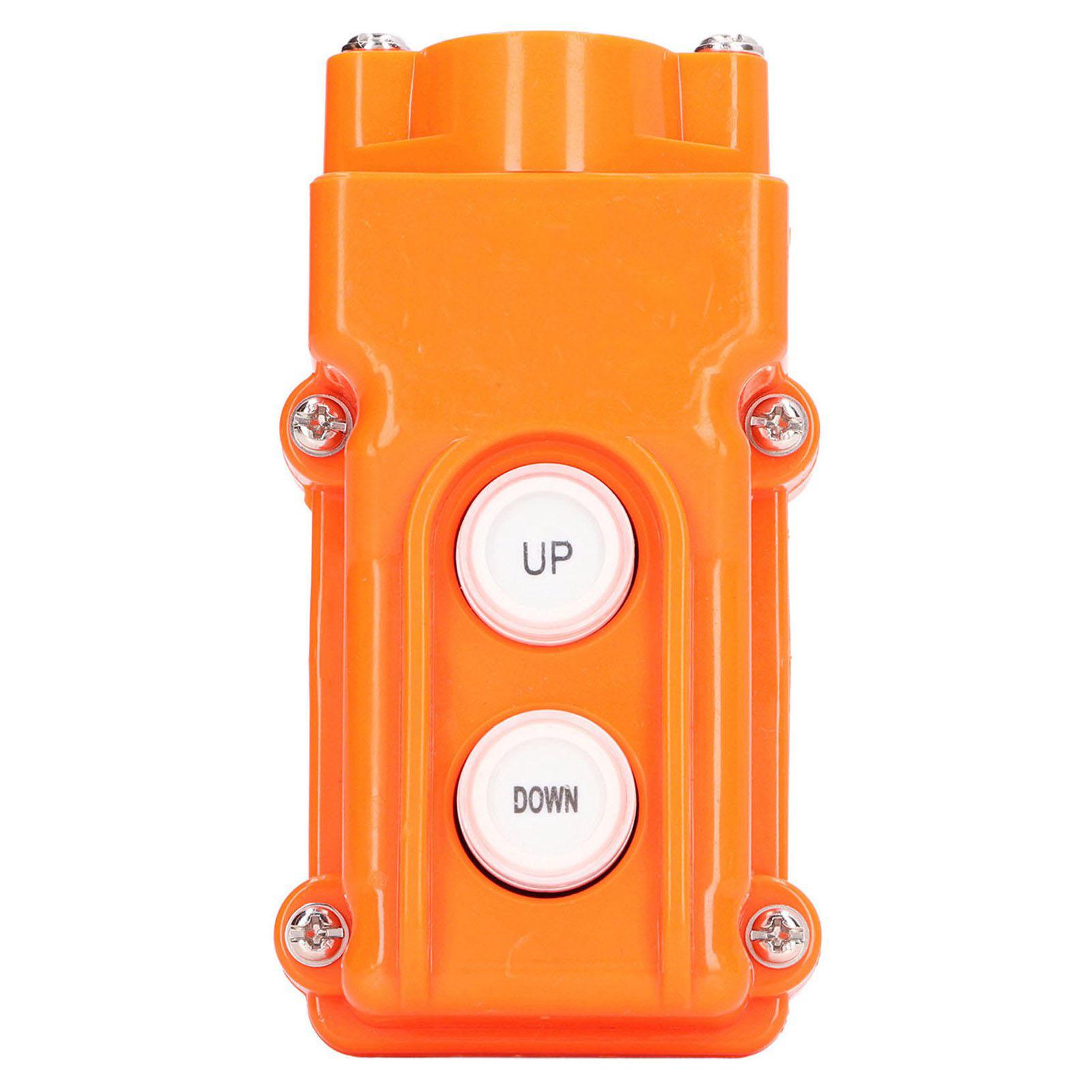 

Crane Push Button Switch Plastic Pendant Control Station Up Down Hoist Switches with Joining Sleeve 220V 500V