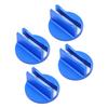 4 PCS Aluminum Grooved Magnetic Jack Pad Welding Jacking Adapter for SUV Truck Garage Blue