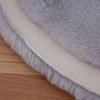 Plush White Faux Rabbit Fur Blanket & Nordic Style Sofa Cushion