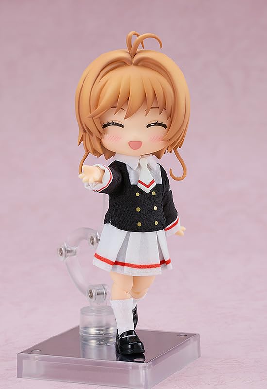 Nendoroid Doll Cardcaptor Sakura Clear Card Edition Sakura Kinomoto Tomoeda Junior High School Uniform Made of Cloth Magnet Plastic Painted Movable