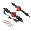 RC Car Metal Front Rear Axle Set for MN D90 D91 99S FJ45 1 12 RC Car Upgrade PartsBlack Red