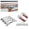 8 Pcs Silver Chrome Car Chromium Electroplating Door Handle Cover Trim for Toyota Land Cruiser Prado 2010-2018 Car