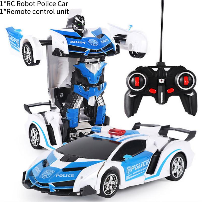 

Large Remote Control Transforming Car Toy For Kids Usb Charging Model