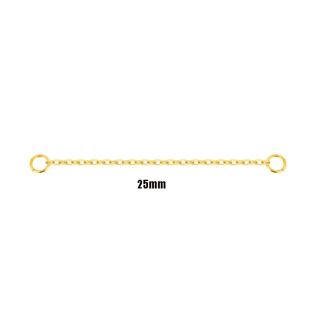 Chaîne de Nez Fashion en Titane Double Chaîne 25-50mm Chaîne Narine Chaîne à Trois Niveaux DIY Piercing Hélix Piercing Oreille Nez Bijoux