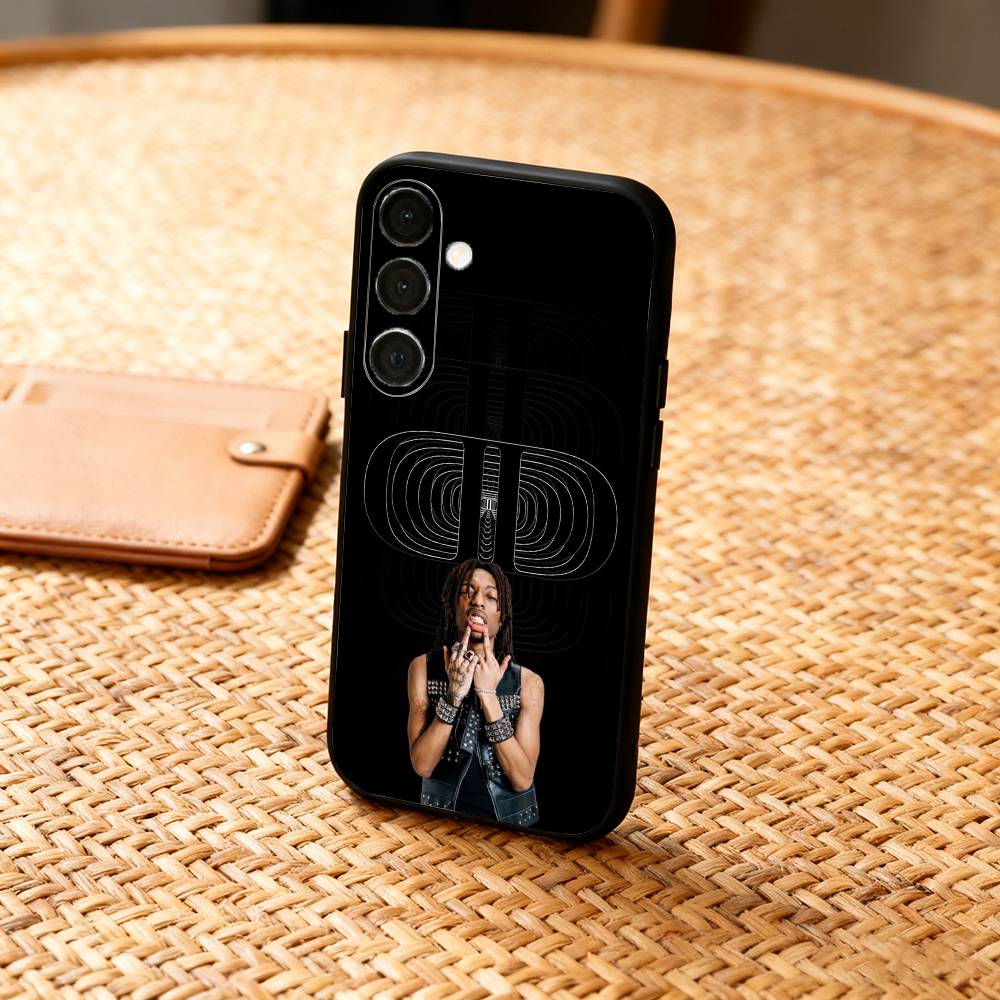 L-Lil T-Tecca Phone Case For Samsung A73,72,71,53,52,51,22,91,80, Soft Black Cover