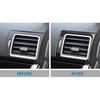 Air Condition Vent Outlet Cover Trim Carbon Fiber For Subaru Forester 2016-2018