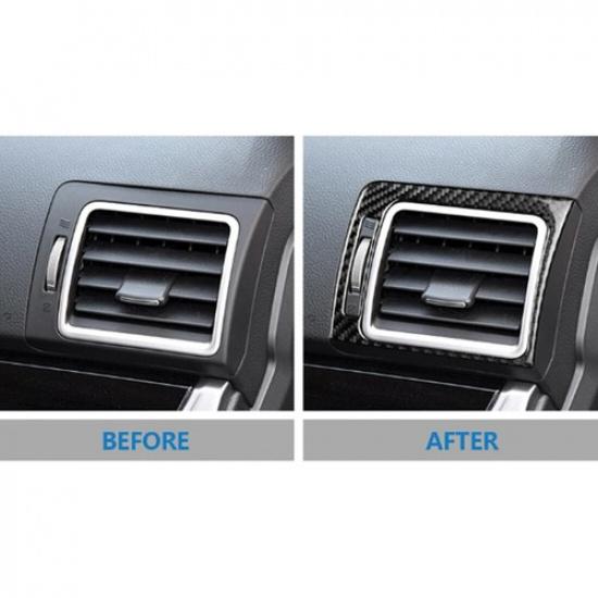 Air Condition Vent Outlet Cover Trim Carbon Fiber For Subaru Forester 2016-2018