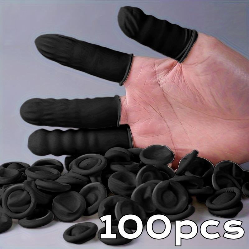 20/200pc Rubber Finger Protector Covers Wear-Resistant Highly Elastic Anti-Slip Latex Finger Cots for Electronics Medical Protec 5
