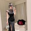 High-end Evening Dress, Elegant Temperament and Thin Art Test Banquet, Wedding Birthday Host, Hot Diamond Fishtail Dress