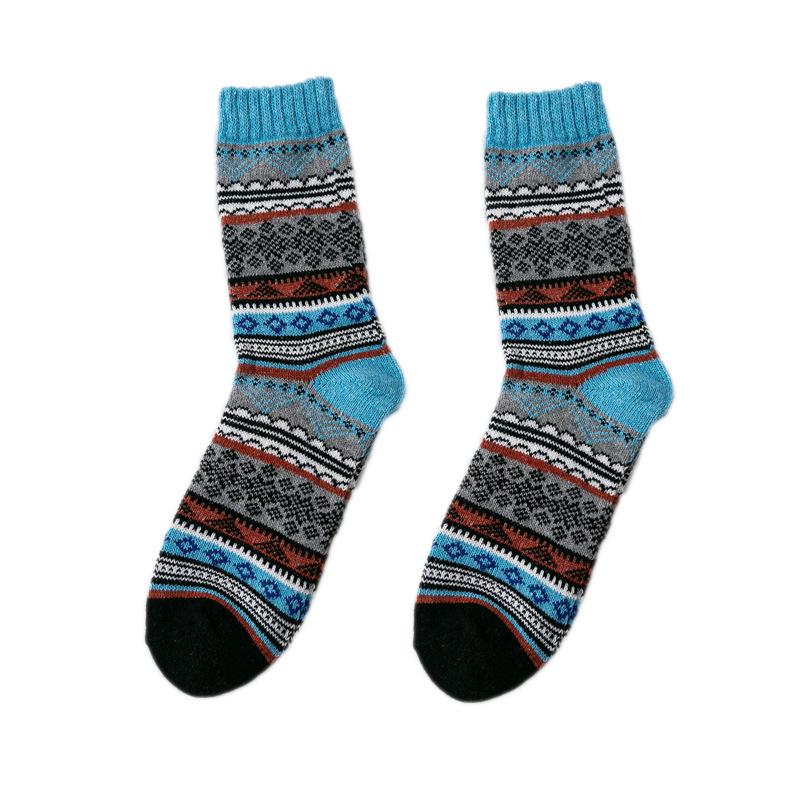 5 Pairs Winter herren Socken Verdicken Schaf Wolle Socken Warme Männer Retro Stil Bunte Mode Mann Socken Hohe qualität