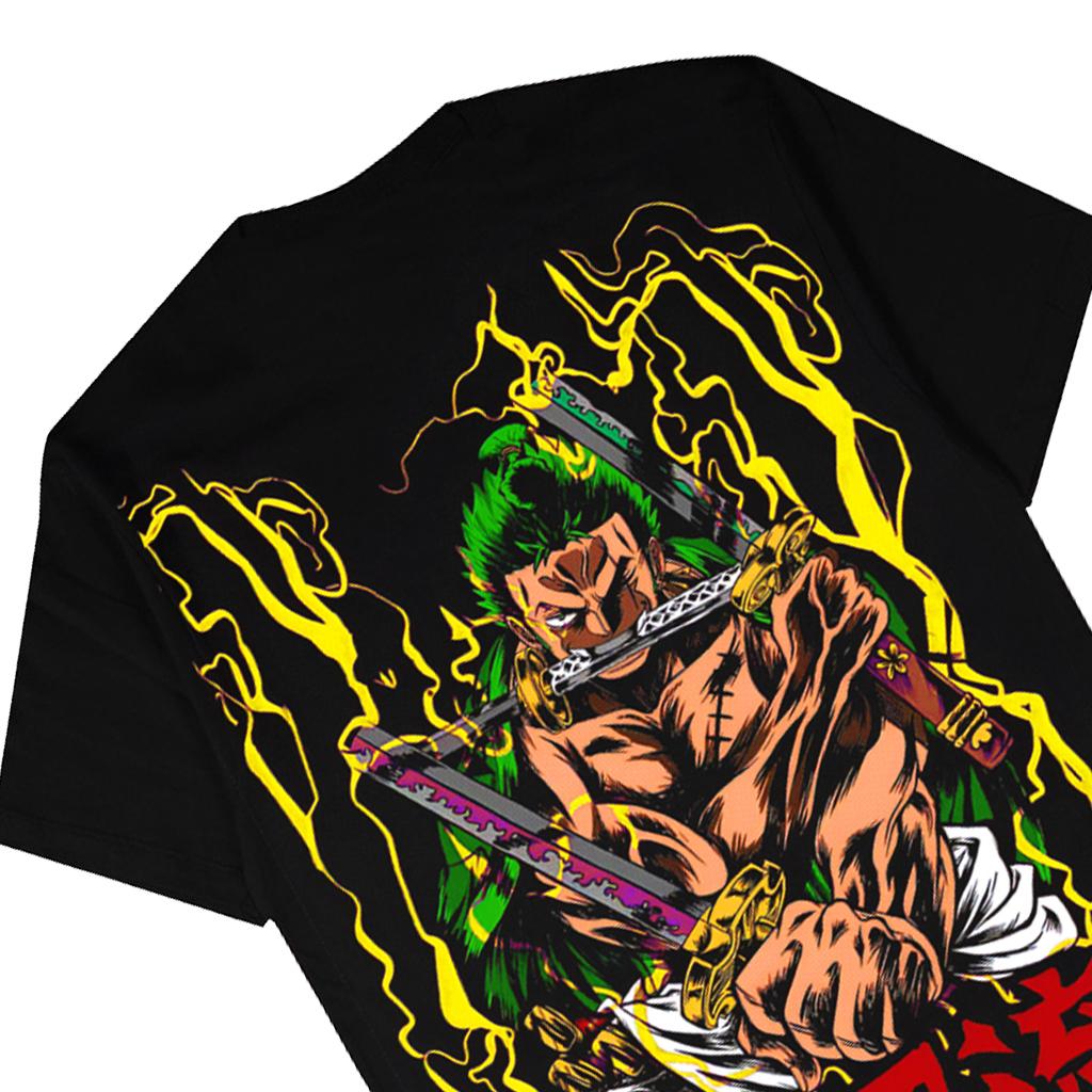 ONE PIECE Zoro Men Women Harajuku Retro Anime Summer T-shirt Short Sleeve Oversized Casual Loose Fitness Comfortable Y2k Top