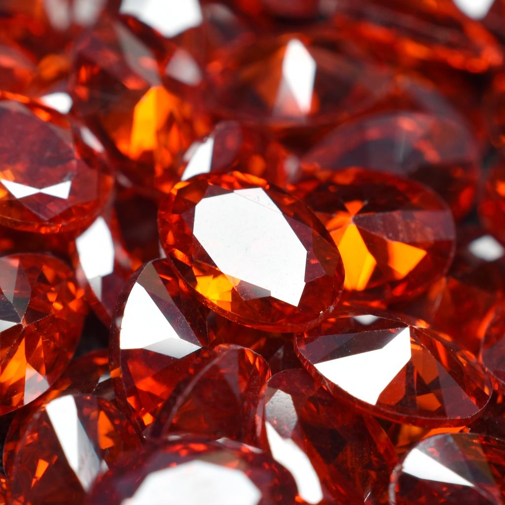 Orange Sapphire Oval Cut 9 Pcs Natural CERTIFIED Loose Gemstone 7x5 MM Lot S-43859