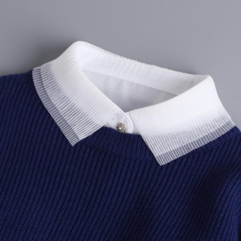 White Lapel Fake Collar Neck Decorative Chiffon Cotton Chocker Women Detachable False Collar Shirt Doll Lace Ladies Half Shirt