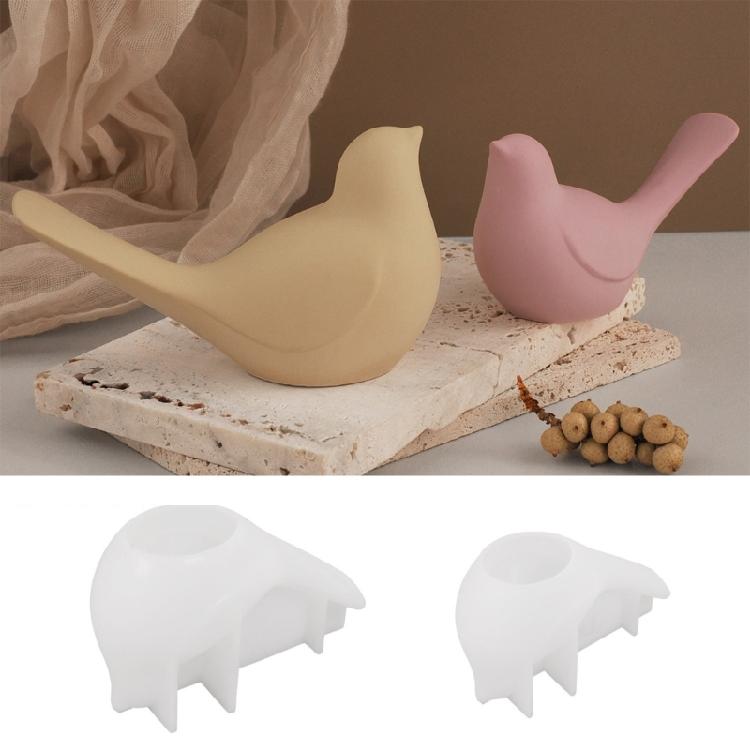 Resin Crafting Mold Candle Moulds Bird Shape Craft Mould Silicone Texture Handmade Supplies Suitable for Making Ornament