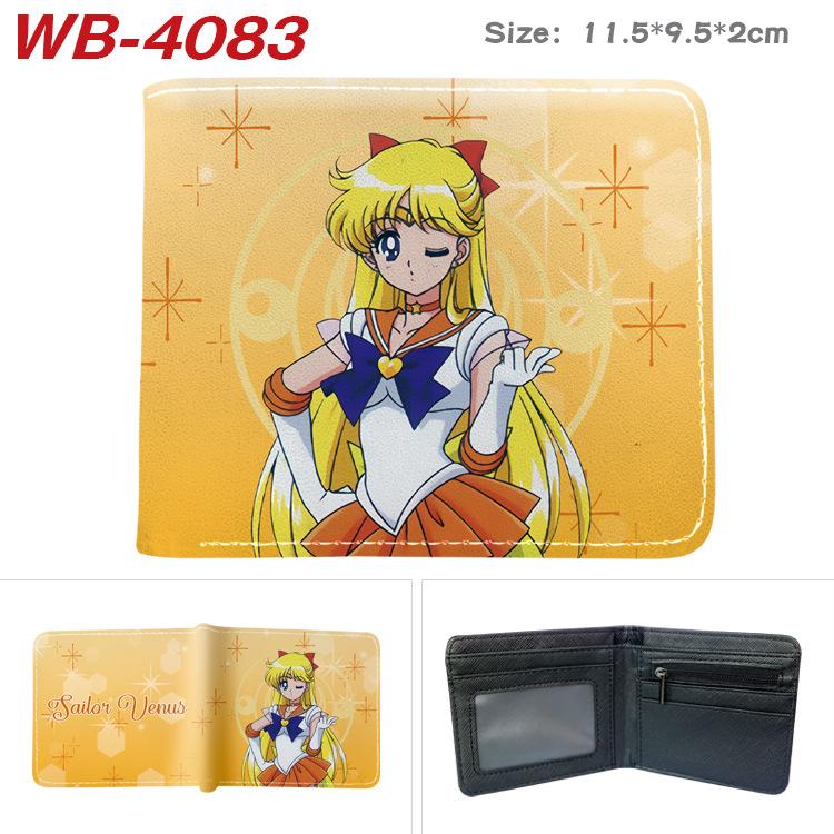 Sailor Moon Coin Purse Full Color Print Short Card Holder Anime Wallet for Men Women 1pcs