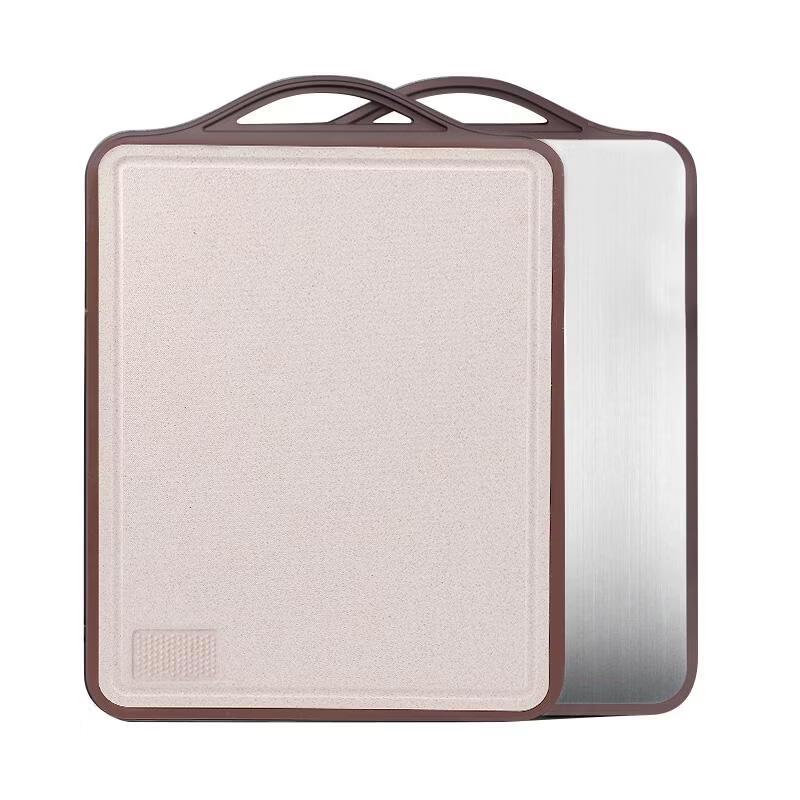 

KOBACH Antibacterial Stainless Steel & Grain Fiber Double-Sided Cutting Board
