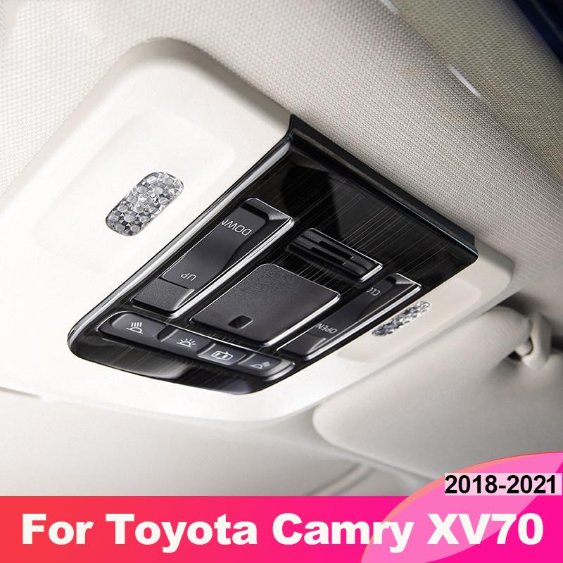 Car Roof Reading Light Decorative Trim Cover Interior Moulding For Toyota Camry XV70 2018    Accessories