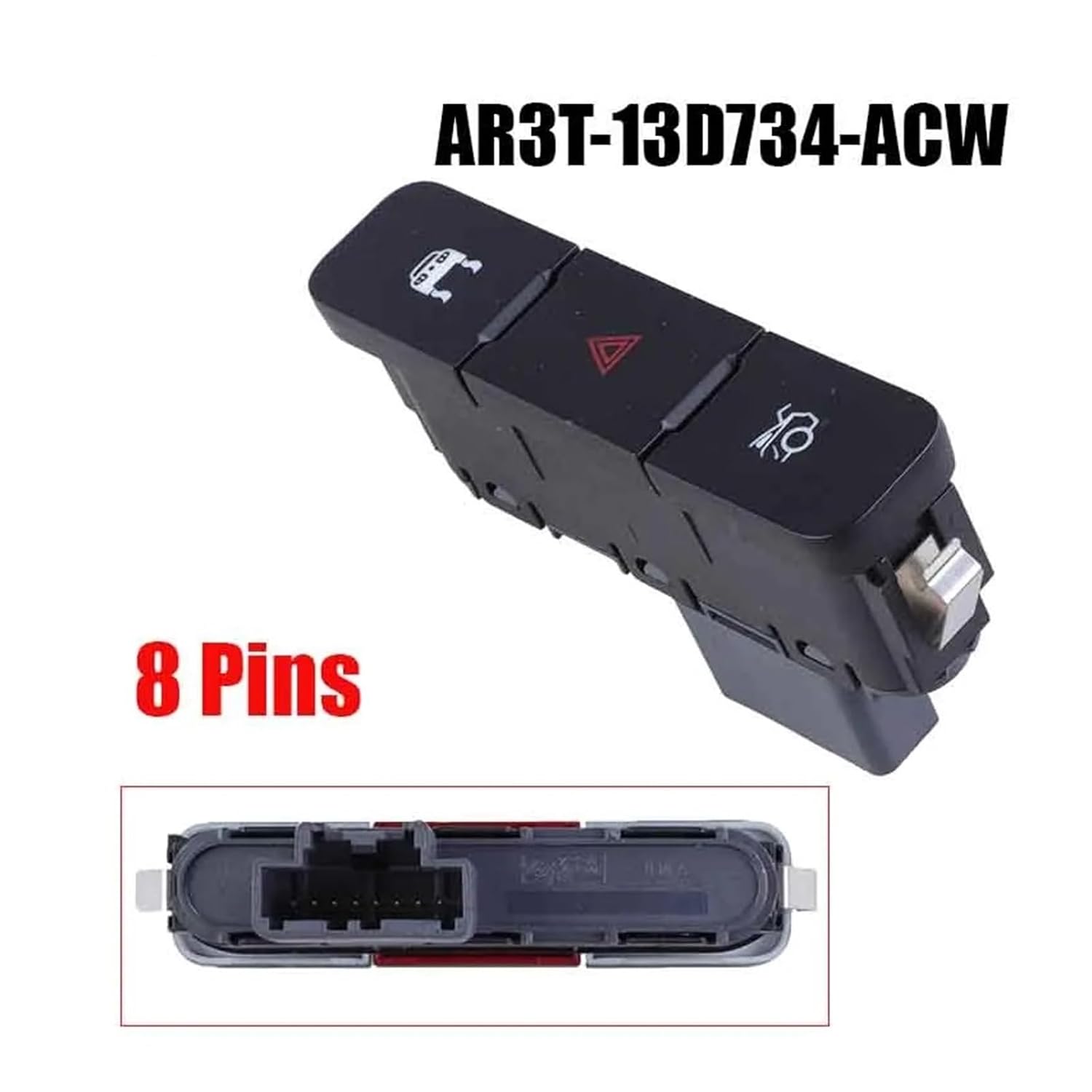 

Combination Switch Anti-Slip of Double-Flash Tail Cover AR3T-13D734-ACW AR3T13D734ACW Compatible Mustang