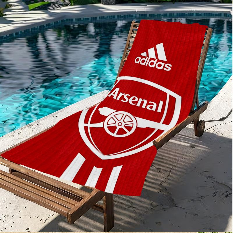 Football Team F.C Print Beach Towel, Versatile Lightweight Absorbent Beach Towel for Pool Surf Yoga Bathroom, Perfect Birthday Holiday Gift
