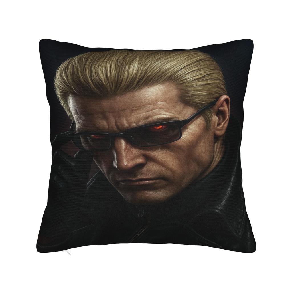 Y2K Seat Albert Wesker  Decor Pillowcase Merch  Pillow Cover Zipper Multi-Size