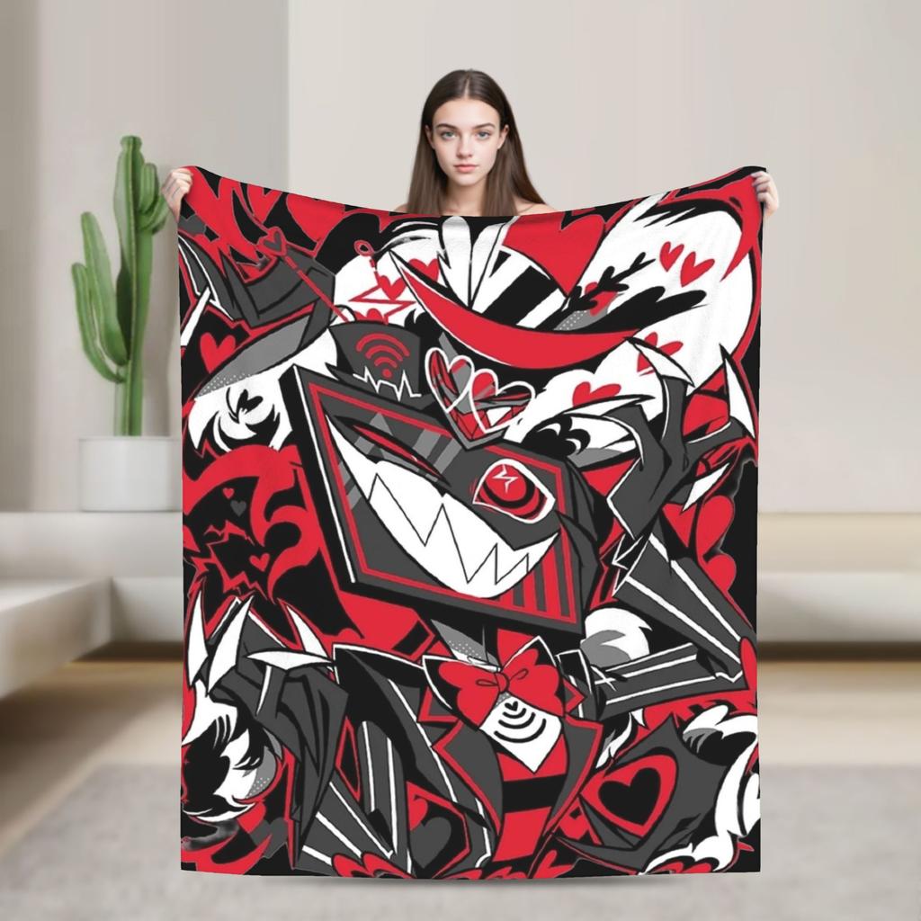 Vox Hazbined Plush Blankets  Creative Throw Blankets for  Sofa Bedding Lounge 150*125cm Bedspread