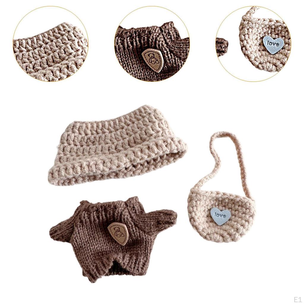 15cm Large Plush Doll Clothes, Cute, Stuffed Animal Fashionable Accessories,