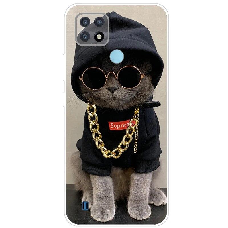 Realme C21 Hülle 6.5'' Klar Silikon Fudnas Weiche TPU Hülle Für Realmi C21 2021 Hülle C 21 Handyhüllen Rückseite RealmeC21 Bumper