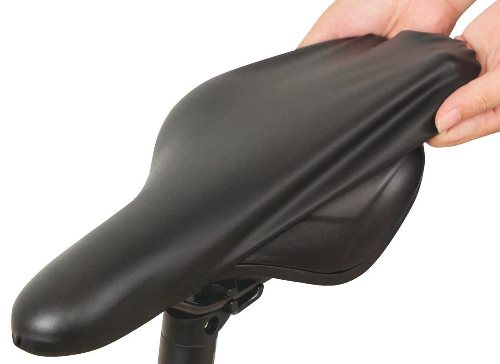  CAPTAIN STAG Bicycle Saddle Cover Waterproof Ultra Stretch Sporty Black Y-7828 Saddle Width 16-27cm, Saddle Length 29-33cm