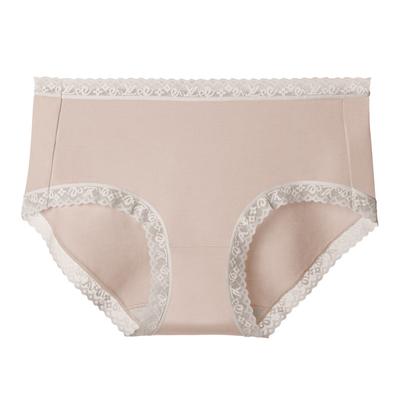 Intimo da donna in cotone Intimo in pizzo antibatterico Pantaloncini da donna a vita media Pantaloni a triangolo alti elastici