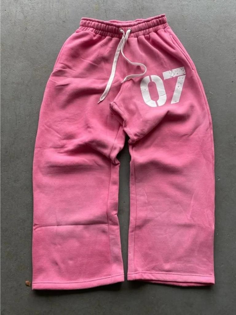 Y2k New Harajuku Drawstring Casual Men and Women Sports Pants